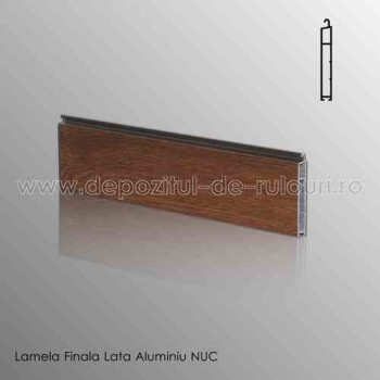 Lamele finale rulouri exterioare aluminiu late nuc